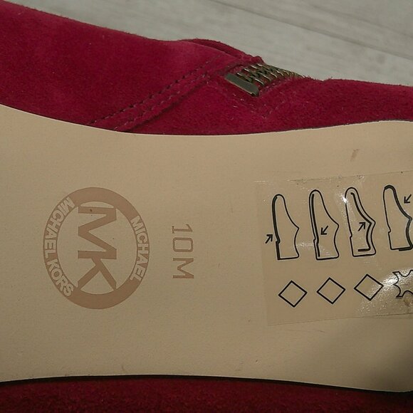 Michael - Michael Kors Sexy Red Stiletto Peep Toe Heels Size 10 M | 40 M - Picture 8 of 15